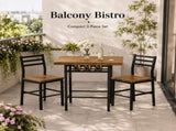 3 Piece Dining Table Set for 2, Small Kitchen Table and 2 Chairs, Space Saving Dining 54667544