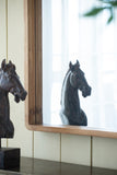 24"x36" Rectangle Wood Mirror, Farmhouse Wall Decor for Living Room Bedroom Entryway W2078126449