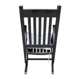 wooden porch rocker chair Black, without mat W49520604