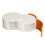 Nesting Coffee Table, Round Nesting Tables and End Tables for Small Space, Modern Side Tables with W757P186974