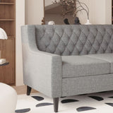 78.75'' 3-Seater Sofa, Button Tufted Backrest with Comfy Cushion, Mid Century Modern Couches for W680P188561