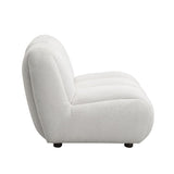 ZNTS ACME Manilla Chair, Ivory White Linen LV04322