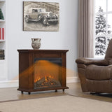 ZNTS 23 inch electric fireplace insert heater with log set & realistic flame, overheating protection W1769P255456