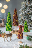 8.7x8.7x31.5" Tall Tree Christmas Table Decor, Coffee Multi W2078P256556