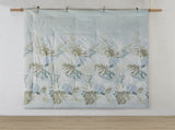 6 Piece Oversized Cotton Comforter Set with Throw Pillow Blue Full B035128765