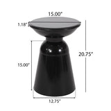 Outdoor Metal end Table -Large 73615.00BLK