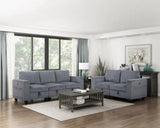 Modern Living Room Furniture Dark Gray Armless Chair with Storage Corduroy Fabric Upholstery 1pc B011P206268