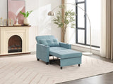 Futon Chair Bed Convertible Chair 3-in-1 Pull Out Sleeper Chair Beds with USB Ports,Wear-resistant W1829P164333