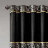 Jacquard Curtain Panel Pair B03598267