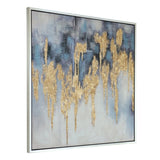 39.5" x 39.5" Modern Oil Painting, Square Framed Wall Art for Living Room Dining Room Office W2078130299