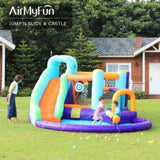 ZNTS AirMyFun Inflatable Bounce House, Jumping Castle with Water and Slide, Inflatable Bouncer with Air W1134126874