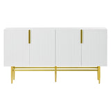 Modern Elegant 4-door Sideboard Gold Metal Handle Buffet Cabinet for Dining Room, Living Room, 49131954