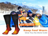 Electric Heated Socks for Men Women Battery Powered Heated Socks Rechargeable Feet Warmer with 4 06789524