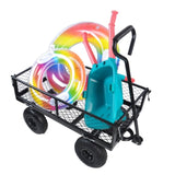Wagon Cart Garden cart trucks make it easier to transport firewood TC1840BKG W22755691