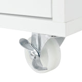 K&K Rolling Kitchen Island With Extended Table, Kitchen island on Wheels with LED Lights,Power WF316018AAW