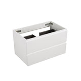 Alice-36W-201,Wall mount cabinet WITHOUT basin, White color, With two drawers, Pre-assembled W1865107116