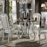 Ivory and Bone White Tufted Side Chair B062P209249