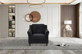 Fashionable living room sofa single seat, black fabric W1927113271