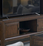 74" TV Stand Console, For TVs up to 85 inches, No Assembly Required, Two-Tone Finish B108P163818