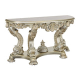 ZNTS ACME Sorina SOFA TABLE Antique Gold Finish LV01216