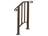 Handrails for Outdoor Steps, Iron Handrail Fits 1 Step, Transitional Handrail with Installation Kit, 32811396