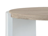 Zoma Oak & White High Gloss Finish End Table B2726P265750