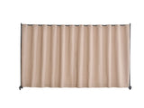 Room Divider with Wheels, Portable Freestanding Curtain Panel Privacy Screen, Rolling Divider Stand 16827571