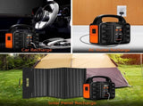 150W Portable Power Station, 155Wh 42000mAh Outdoor Solar Generator 110V AC DC Ports for Home 22502823