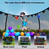 12FT Kids Trampoline with Safety Enclosure Net & Ladder and flag parts ,Outdoor W1163P234179