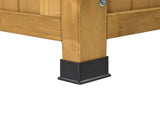44inch Cedar Yard Storage Box With Backrest Armrest Bright Yellow 23746318