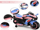 12V Electric Motorcycle for Kids, Powered Toy Motorcycle, Child Motorcycle Ride On with Light Wheels 64722568
