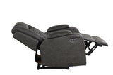 LED & Power Recliner Chair Made With Faux Leather in Gray 659436262294