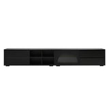 ON-TREND Modern TV Stand with Fluted Glass Door for TVs Up to 100", Media Console with Sliding Door N721P198932B