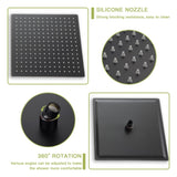 Shower System with Waterfall Tub Spout,10 Inch Wall Mounted Square Shower System with Rough-in W124381894