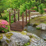 5 ft Wooden Garden Bridge Arc Footbridge 59761306
