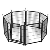 ZNTS Dog Playpen 8 Panels 32" Height Heavy Duty Dog Fence Puppy Pen for Large Medium Small Dogs Indoor 88549698