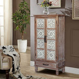 55.12'' Tall Tower Storage Cabinet - Rustic Wood Sideboard Pantry Cabinet - Versatile Buffet Cabinet W2295P246674
