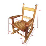 ZNTS Children's rocking oak chair- Indoor or Outdoor -Suitable for kids-Durable 88851000