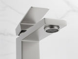 Single Handle Bathroom Faucet Lavatory Faucet Stainless Steel Single Hole-T20, Brushed NickelUnable 28474129