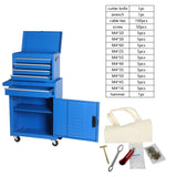 Tool Chest, 5-Drawer Rolling Tool Storage Cabinet with Detachable Top Tool Box, Liner, Universal 86900477
