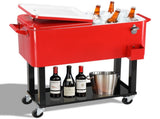 80Qt Red Box Black Square Foot Tube With Drain Pipe Freezer Incubator 21967659