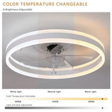 ZNTS Ceiling Fan with Lights Dimmable LED W1340P176451