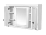 Bathroom Wall Cabinet with Mirror, Wall Mounted Medicine Cabinet with 4 Shelves, Mirrored Door Over 58103188