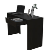 ZNTS Acre Writing Computer Desk, One Drawer -Black B07091886