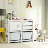 Cute Truck-shaped Organizer with Plastic Bins 49980179
