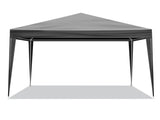 1010ft Black Outdoor Canopy Gazebo with 4 Removable Side Panels, 2 Zipper Doors 39512955