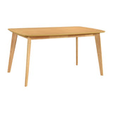 Natural Oak Finish Dining Table 1pc Casual Look Wooden Dining Kitchen Furniture B011P255727