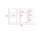 Roseburg 6-Shelf Medicine Cabinet with Mirorr Light Grey B06280465