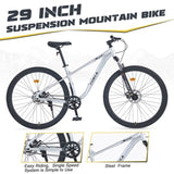 29 Inch Wheels Single Speed Mountain Bike, for Men Women Boys and Girls, Front Suspension,Steel W1019P225363