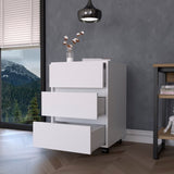 Vienna Three Drawers Filing Cabinet, Roller Blade Glide B128P148827